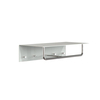 FROST - Unu Wall Coat Rack With 4 Hooks & Bar - white/polished/WxHxD 60x15x30cm