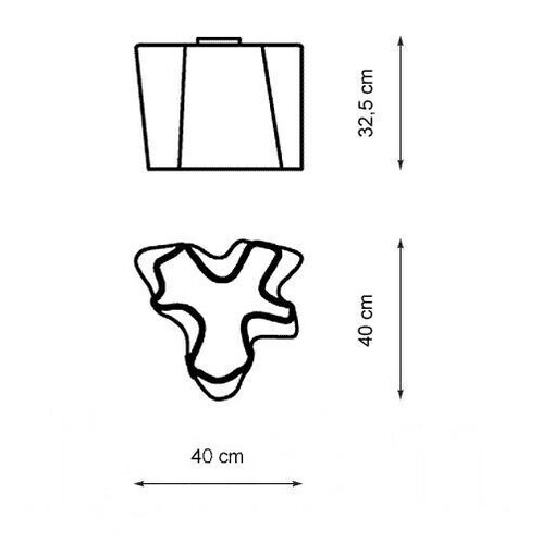 Artemide - Logico Soffitto Singola Ceiling Lamp - line drawing