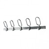 Magis - Birds on a Wire Wandgarderobe - Haken aluminium poliert/Gestell Aluminium poliert/mit fünf Haken/100.5x20cm