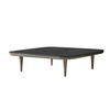 &tradition - FLY Table SC11 - Salontafel 120x120cm - zwart/marquina marmer/onderstel gerookt en geolied eiken