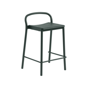 Muuto - Tabouret de bar de jardin H 65cm Linear Steel