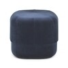 Normann Copenhagen - Circus Pouf Small - Tabouret - bleu foncé/Velour/Ø x H: 46 x 40cm