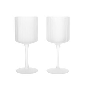 Ferm Living - Ripple Weißweinglas 2er Set