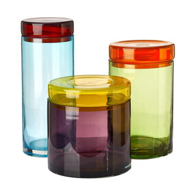 POLSPOTTEN - Set de 3 récipient alimentaire Caps & Jars