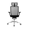 Wagner - Titan 10 Office Chair - black/Seat upholstered black/star base polished/with wheels for hard floors
