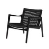 ClassiCon - Euvira Lounge Sessel - Eiche schwarz gebeizt/schwarze Kordel