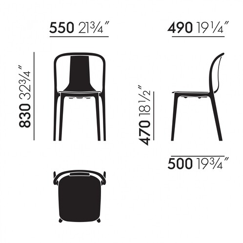 Vitra Belleville Chair Wood | AmbienteDirect Vitra Belleville Chair Wood | AmbienteDirect
