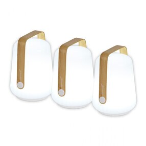 Fermob - Special Edition Balad Bamboo LED Akkuleuchte 3er Set H 12cm