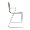 Arper - Catifa 46 0287 - Fauteuil bicolore pied chromé - blanc/gorge-de-pigeon/coque brillant/dedans mat/support métal chromé/nouvelle couleur