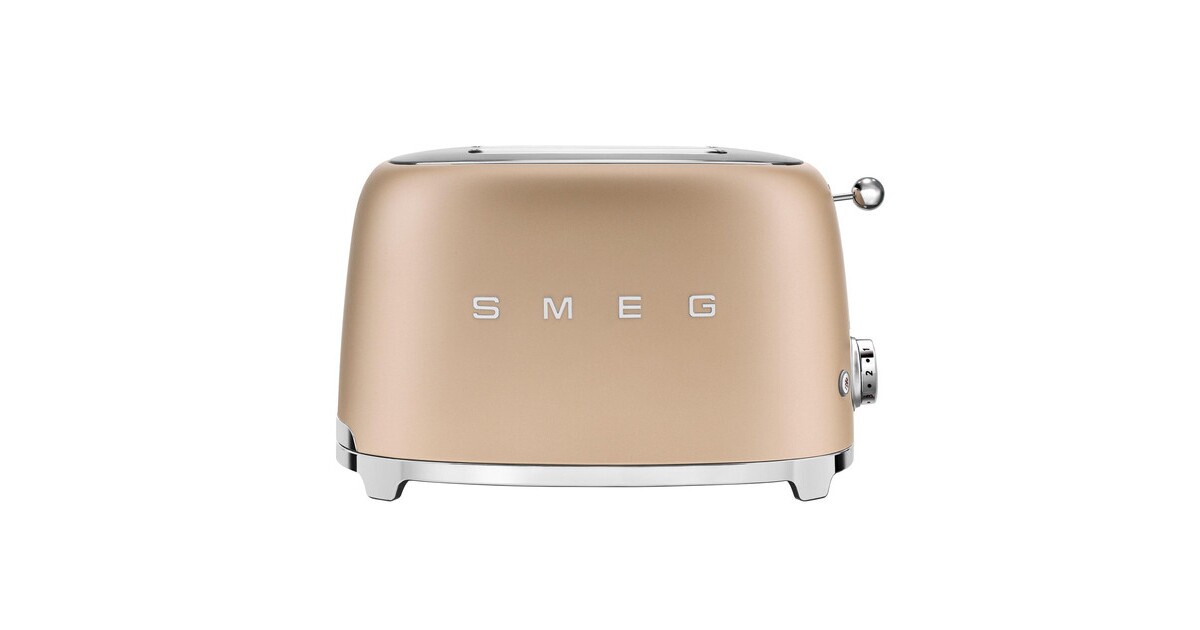 Grille-pain Smeg TSF01 2 fentes Toaster Noir mat