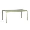 HAY Palissade Outdoor-Tisch in Olivgrün, modernes Design, langlebiges Metallmaterial, elegante Rippenstruktur. - Special Edition Palissade Gartentisch 170x90cm