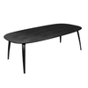 Gubi - Gubi Dining Table - Table elliptique - noir/LxPxH 230x120x72,3cm/structure/plateau de table frêne