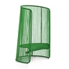 Moroso - Husk L - Fauteuil - vert/tressée à la main/capuchons en polypropylène réglable/100x140x70cm/structure acier laquée