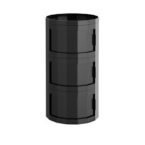 HAY - Facet Container 30 mit Füßen und Rollen