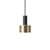 ferm LIVING - Disc Shade - brass/plated/inside white/H 7cm/Ø 12cm