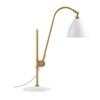 Gubi - Bestlite BL1 - Lampe de table - blanc/mat/H 51-84cm, Ø 16cm/structure laiton