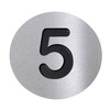 Radius - Radius - Numéro 5 - inox/noir/Ø10cm