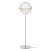 Gubi - Multi-Lite Stehleuchte Chrom - weiß/Lampenschirm weiß/H 148cm, Ø 39cm/Gestell Chrom
