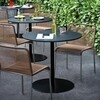 la palma - Brio Fix 72 - Table de bistrot piètement noir