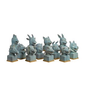pols potten - Symbolic Blue Head set van 12