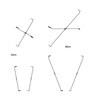 Moormann - FNP Regal System Fix Spannbügel-Set 33cm - edelstahl/zur Stabilisierung der Regalsysteme/Montage nur an Innenfächern möglich/Bügel können auch getrennt eingesetzt werden