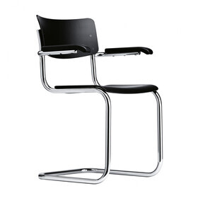 Thonet - S 43 F Freischwinger Armlehnstuhl