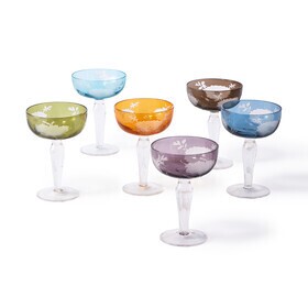 pols potten - Set de 6 verres à champagne Peony