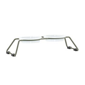 MiaCara - Cena kattenbakstandaard met porseleinen kommen