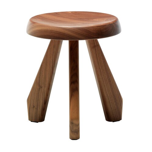 Cassina - 523 Tabouret Méribel Stool - American walnut tree