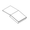 Moormann - FNP Shelf System High Desk - black/FU (birch plywood)/30.7x5.5x30.5cm/stowage inclusive