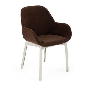 Kartell - Clap Aquaclean Armlehnstuhl Gestell weiß