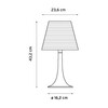 Flos - Miss K Table Lamp - line drawing