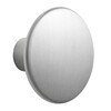 Muuto - The Dots Kleiderhaken Metall L - aluminium/Ø 5cm