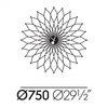 Vitra - Sunflower Clock Nelson - Horloge murale - dessin au trait