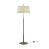 Santa + Cole - Diana Mayor - Lampadaire - blanc/frame nickel matt/H:183cm x Ø:40cm/avec gradateur