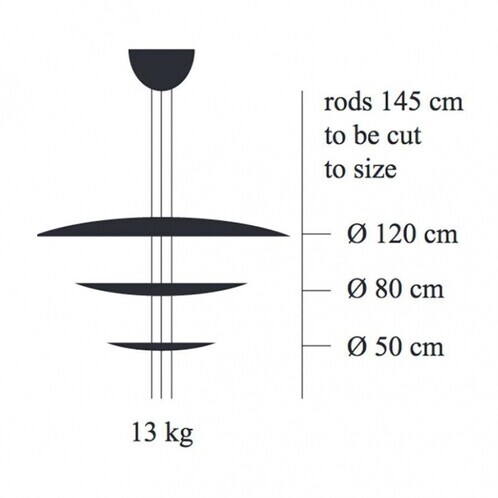 Catellani & Smith - Macchina Della Luce C LED - Suspension - dessin au trait