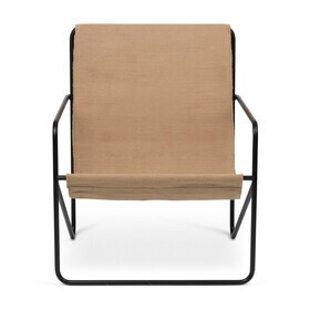 Ferm Living - Chaise lounge Desert structure noire