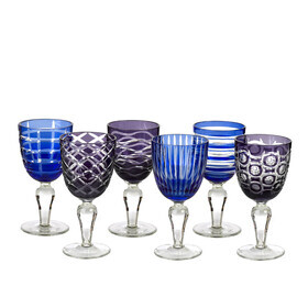 POLSPOTTEN - Cobalt Wine Glass Set of 6