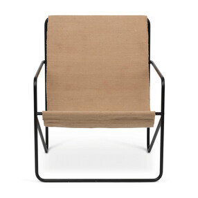 Ferm Living - Chaise lounge Desert structure noire