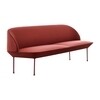 Muuto - Oslo - Canapé 3 places - rouge foncé/étoffe Steelcut 2 660/RAL 3003