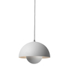 &tradition - Flower Pot VP1 Suspended Lamp - light grey/matt/cable grey/H 16cm/Ø 23cm