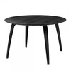 Gubi - Gubi Dining Table - Table rond - noir/H 72,3cm, Ø 120cm/structure/plateau de table frêne