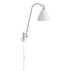 Gubi - Bestlite BL6 Wandleuchte - weiß/matt/H 57cm, Ø16cm/Gestell Chrom