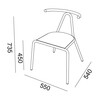 B-Line - Toro Chair seat braided cords - line drawing