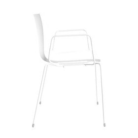 Arper - Catifa 46 0251 Armchair Unicolour Frame White