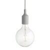 Muuto - E27 LED Pendelleuchte - hellgrau/2500K/160lm/dimmbar/Ø12.5cm/mit LED Leuchtmittel