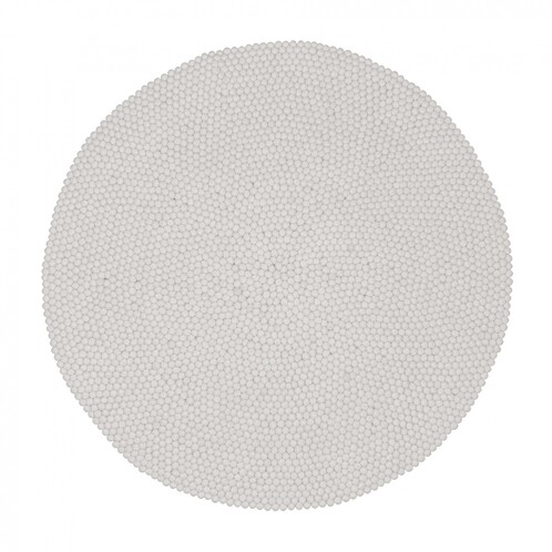 myfelt - Linéa Felt Rug Ø160cm - white/pure new wool