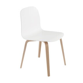 Muuto - Visu - Chaise piètement quadripope en bois