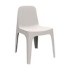 Vondom - Solid - Chaise - ecru/H x W: 80 x 60cm/pour interieur et exterieur