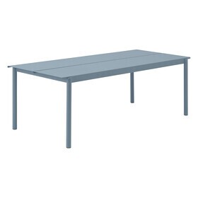 Muuto - Table de jardin Linear Steel 220x90cm